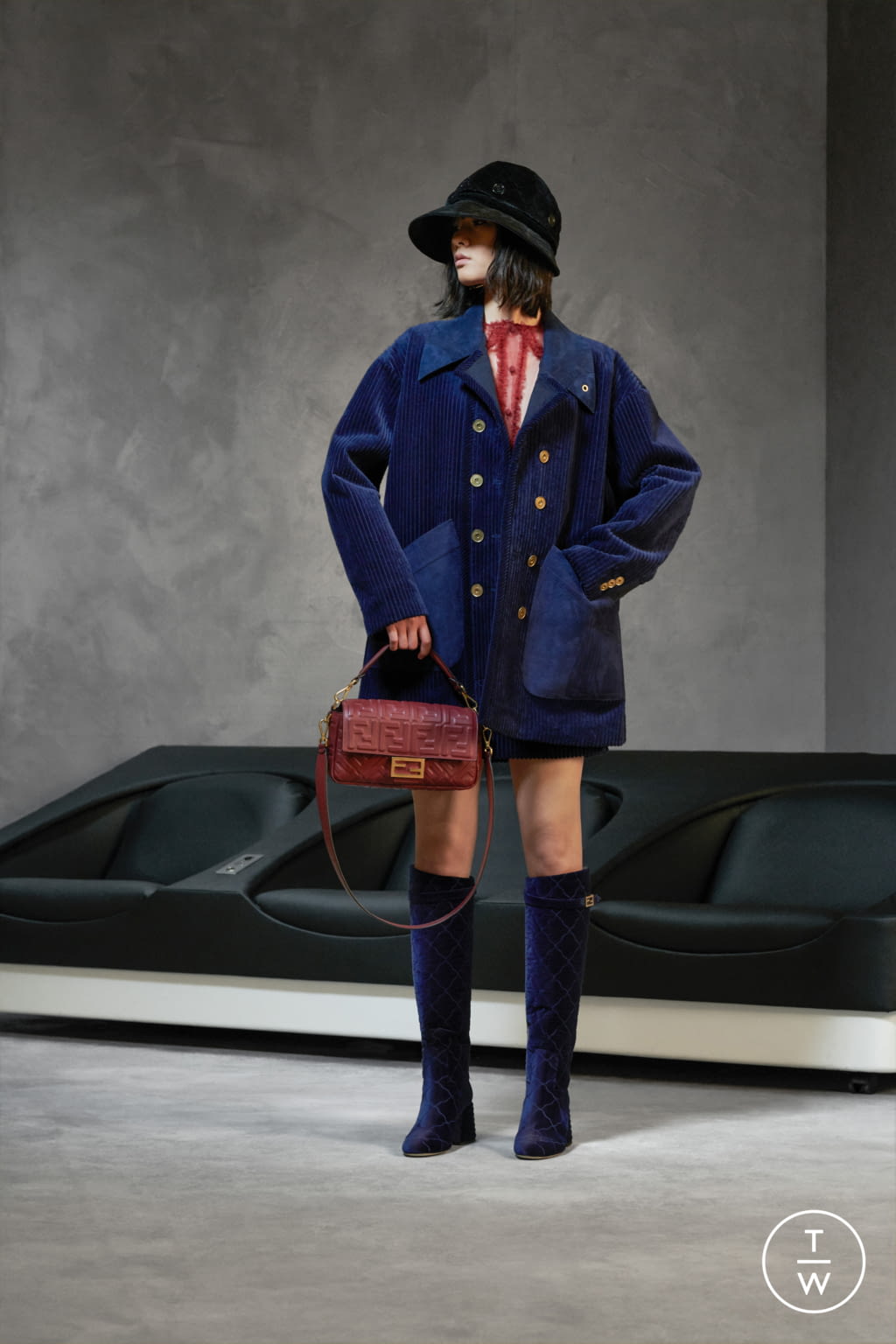 Fashion Week Milan Pre-Fall 2020 look 26 from the Fendi collection womenswear