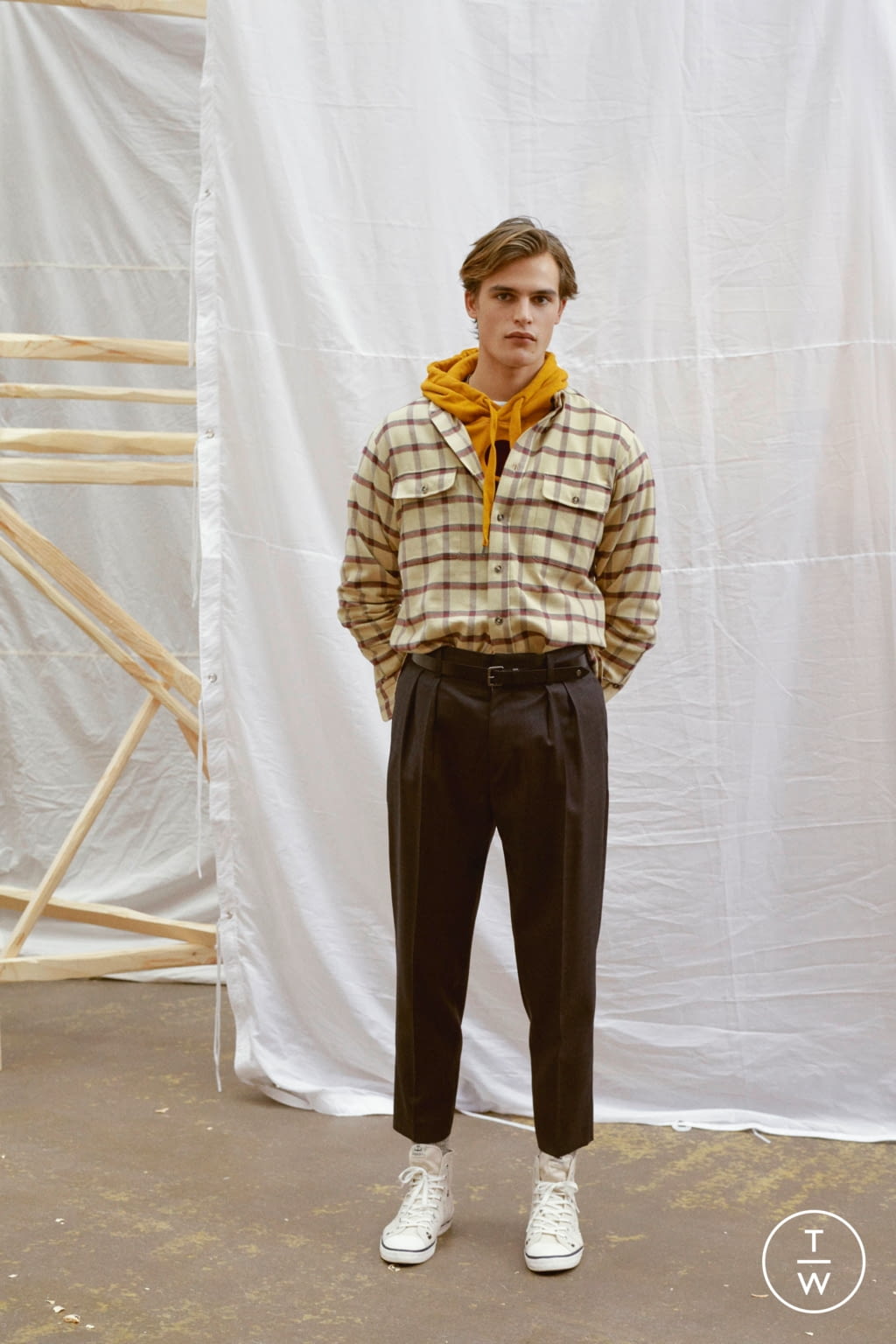 Fashion Week Paris Fall/Winter 2019 look 26 from the Isabel Marant collection menswear