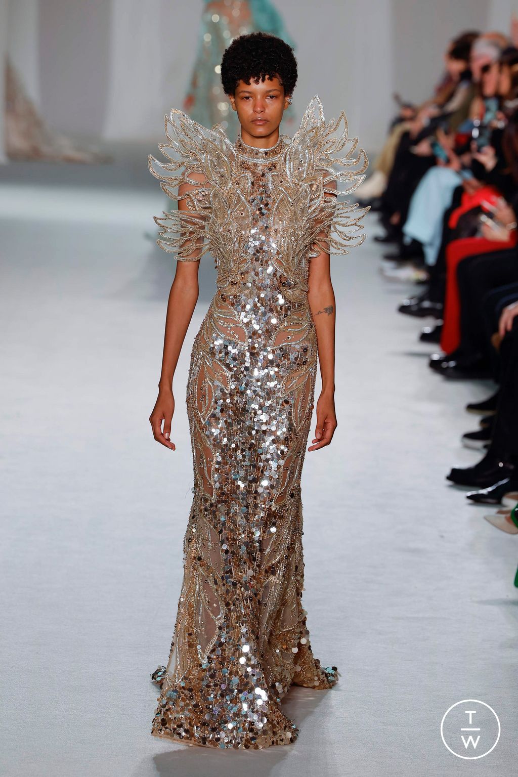 Fashion Week Paris Spring/Summer 2023 look 49 from the Elie Saab collection couture