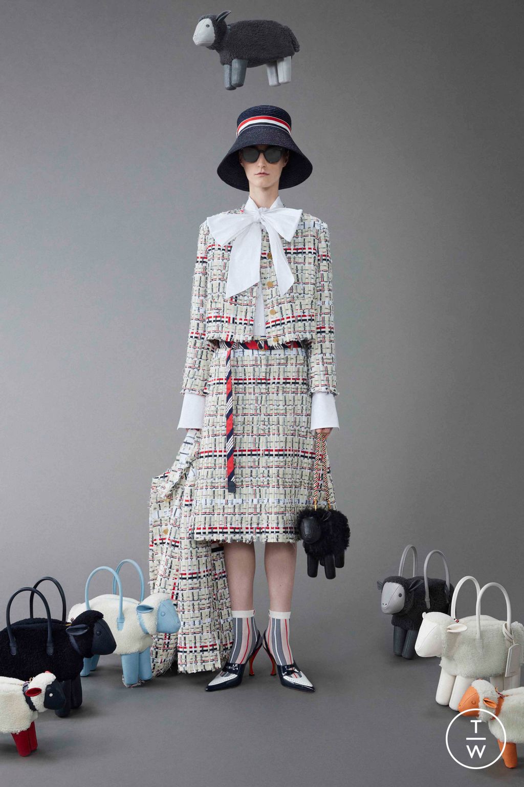 Fashion Week New York Resort 2024 look 26 from the Thom Browne collection womenswear