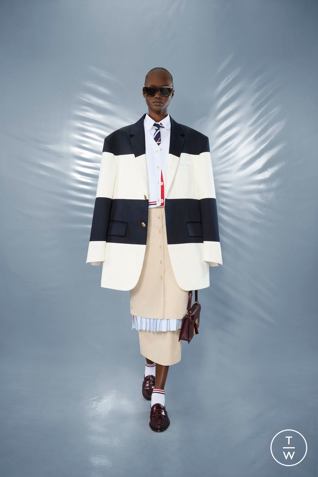 Fashion Week New York Resort 2025 look 27 from the Thom Browne collection womenswear
