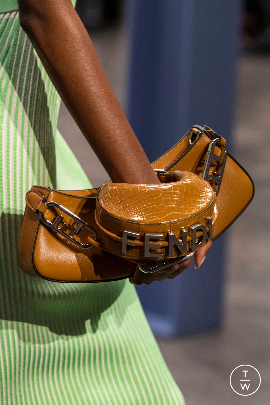 Fashion Week Milan Spring/Summer 2023 look 20 from the Fendi collection womenswear accessories
