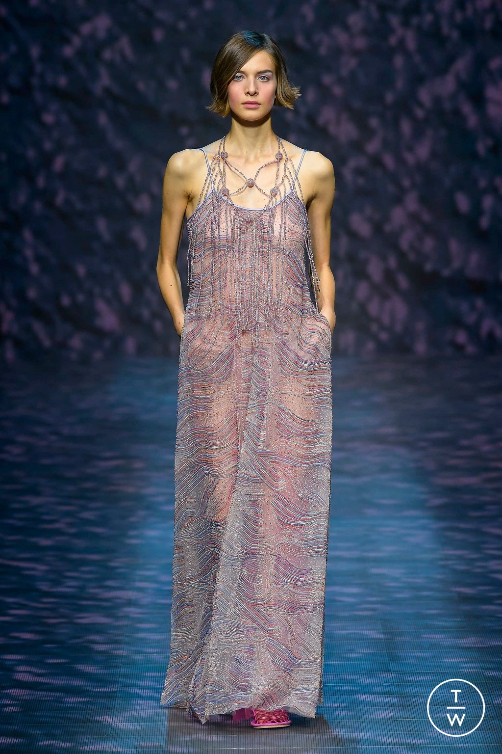 Fashion Week Milan Spring/Summer 2023 look 64 from the Emporio Armani collection womenswear