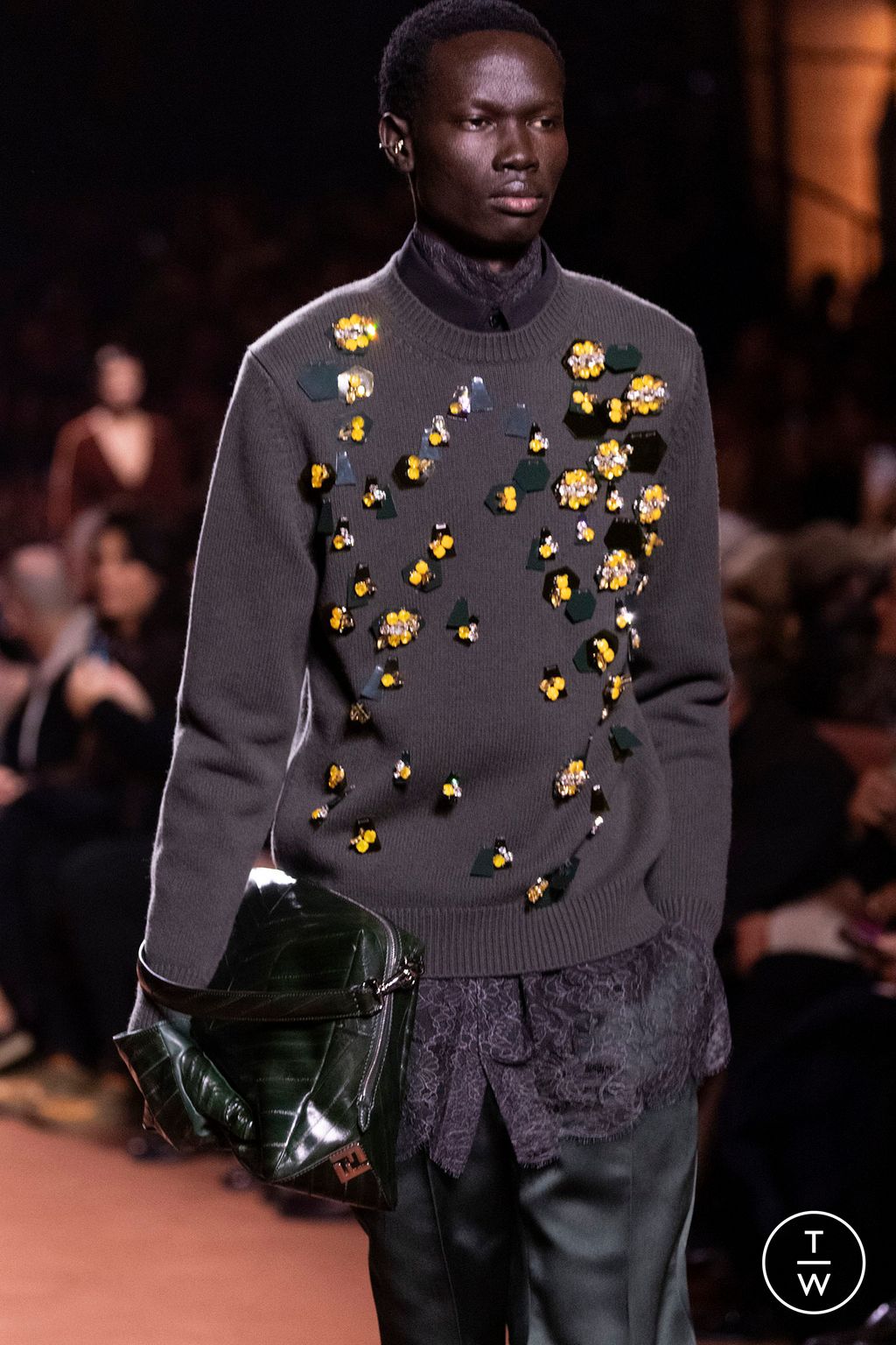 Fashion Week Milan Fall/Winter 2025 look 78 from the Fendi collection womenswear accessories