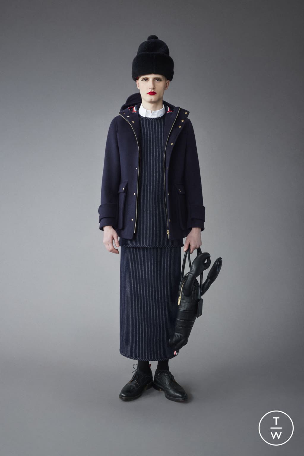 Fashion Week Paris Pre-Fall 2022 look 30 from the Thom Browne collection 男装