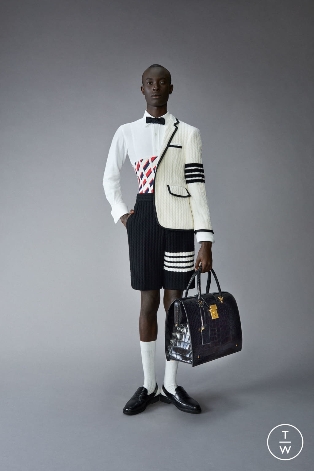 Fashion Week Paris Pre-Fall 2021 look 27 from the Thom Browne collection menswear