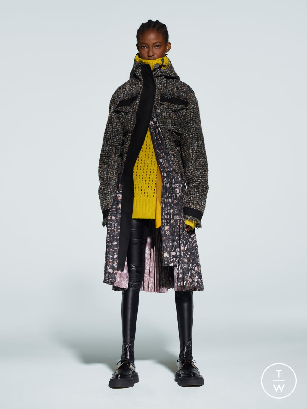 Fashion Week Paris Pre-Fall 2021 look 27 from the Sacai collection 女装