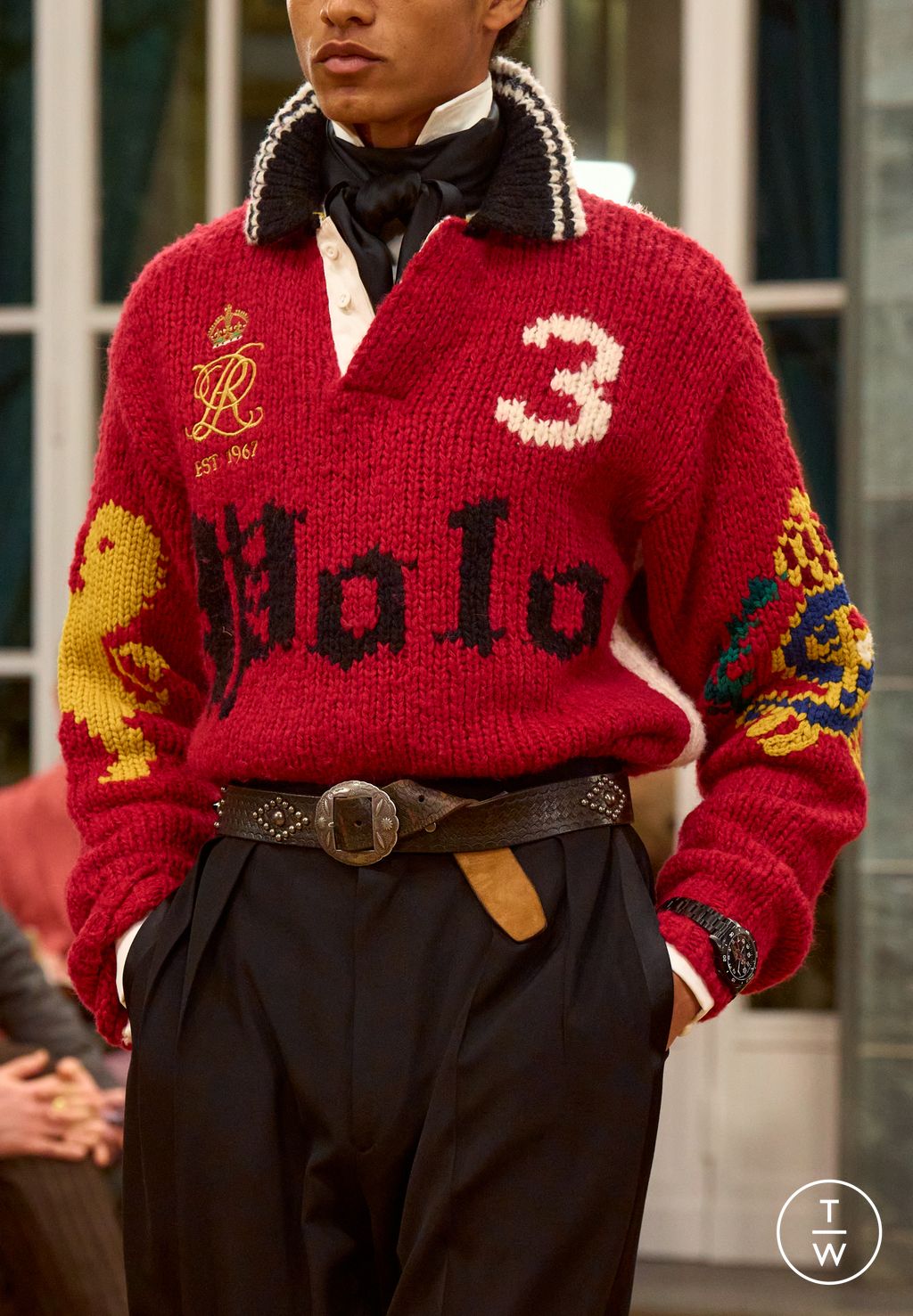 Fashion Week Milan Fall/Winter 2026 look 28 from the Polo Ralph Lauren collection 男装配饰