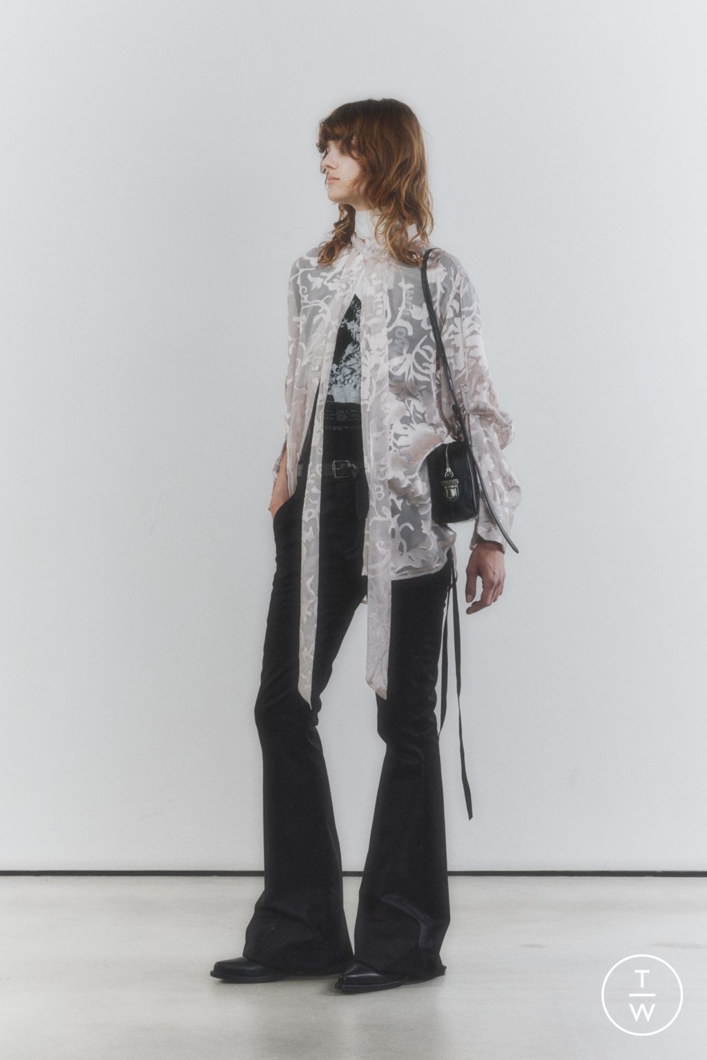 Fashion Week Paris Resort 2026 look 27 from the Ann Demeulemeester collection 女装
