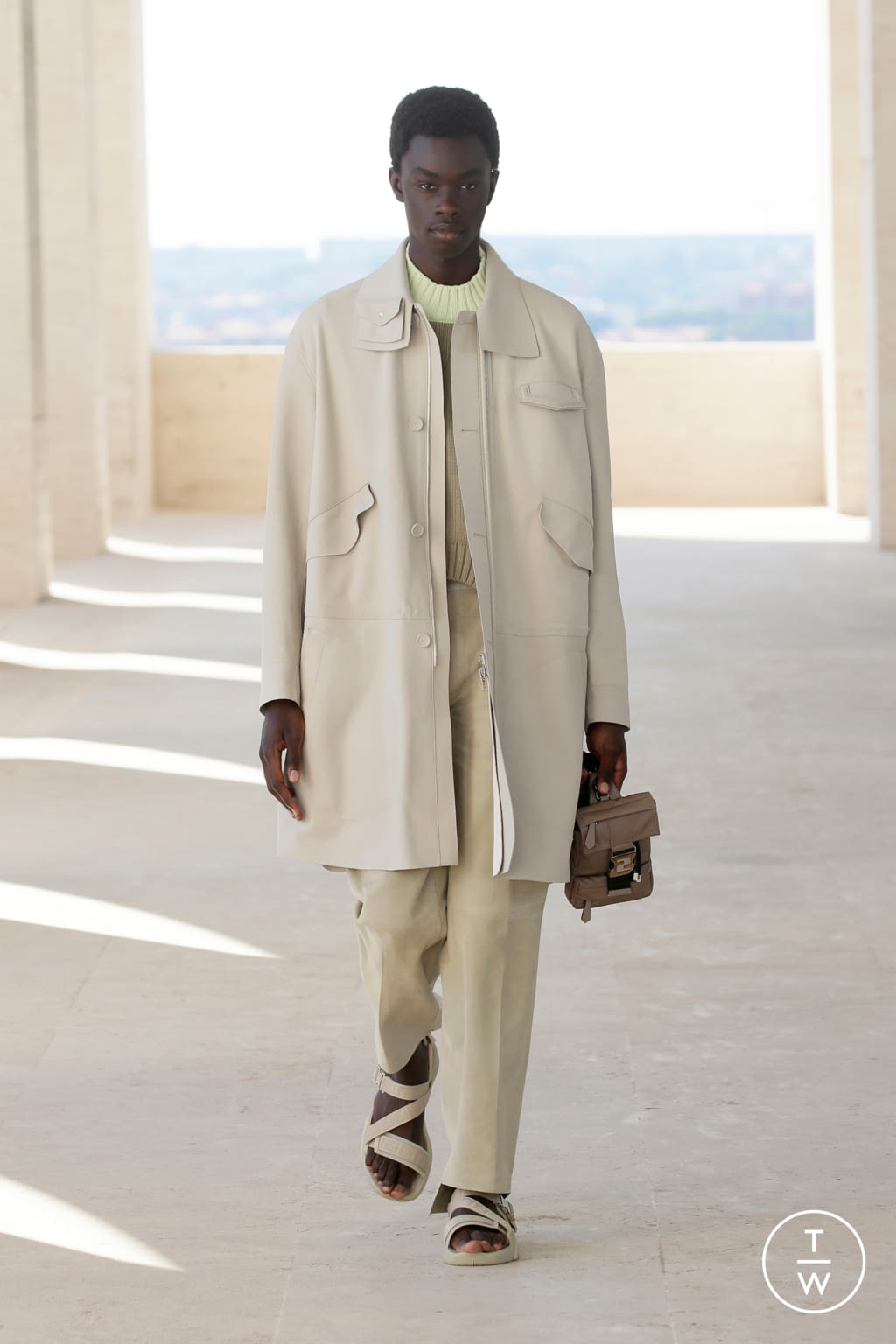 Fashion Week Milan Spring/Summer 2022 look 27 from the Fendi collection menswear