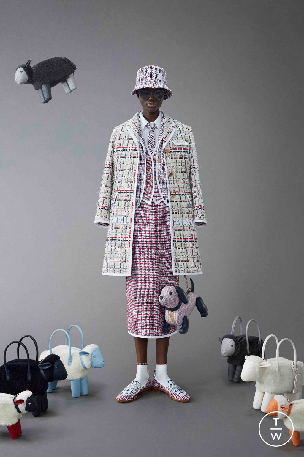 Fashion Week New York Resort 2024 look 27 from the Thom Browne collection womenswear