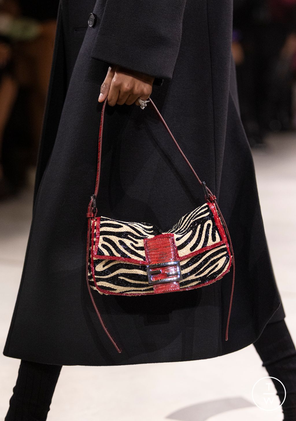 Fashion Week Milan Fall/Winter 2026 look 36 from the Fendi collection womenswear accessories