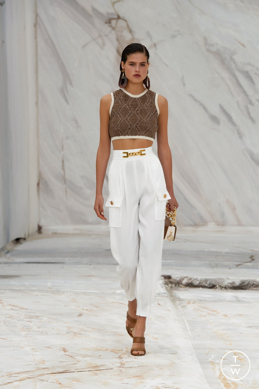 Fashion Week Milan Spring/Summer 2022 look 28 from the Elisabetta Franchi collection womenswear