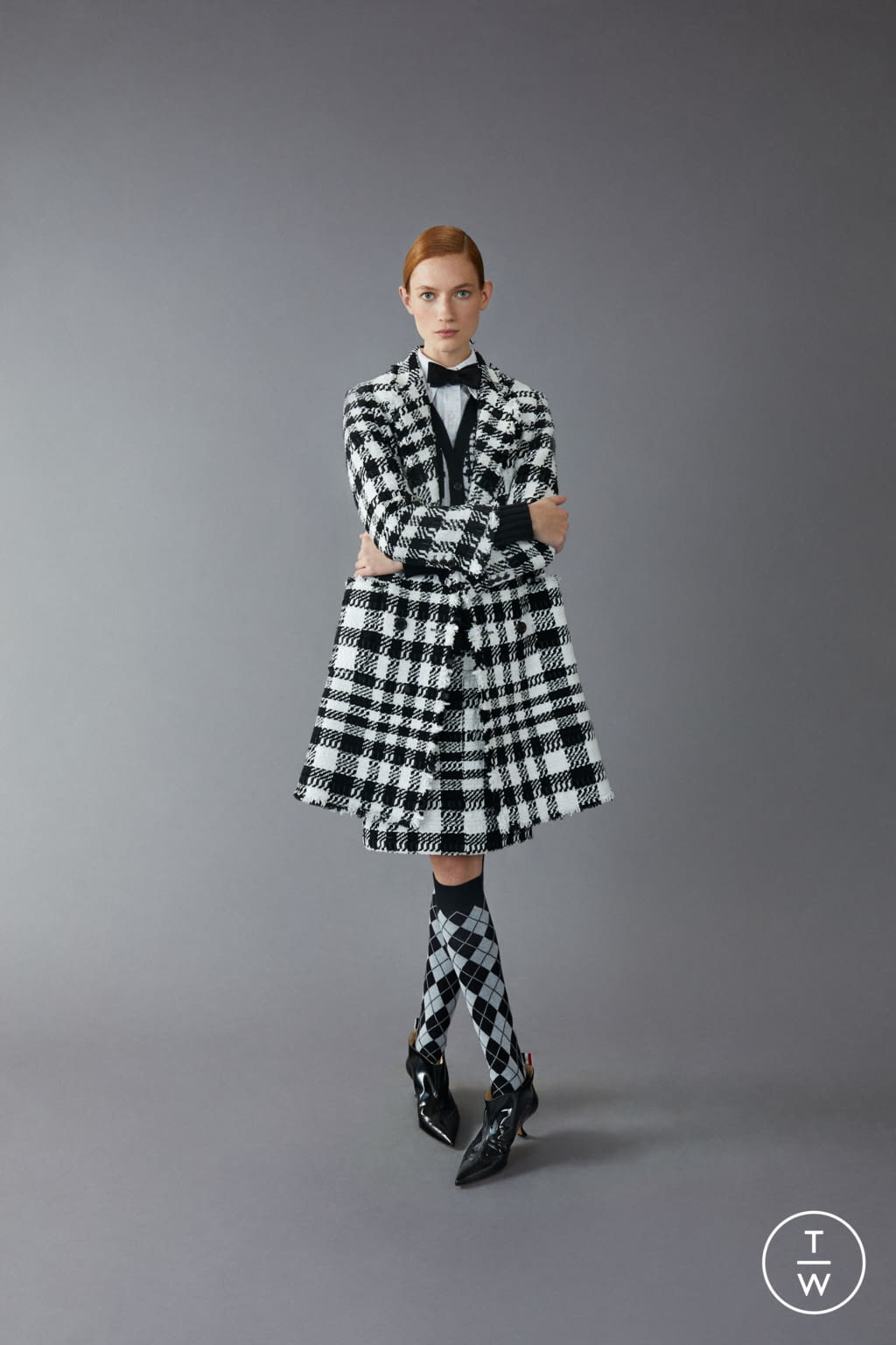 Fashion Week Paris Pre-Fall 2020 look 29 from the Thom Browne collection 女装