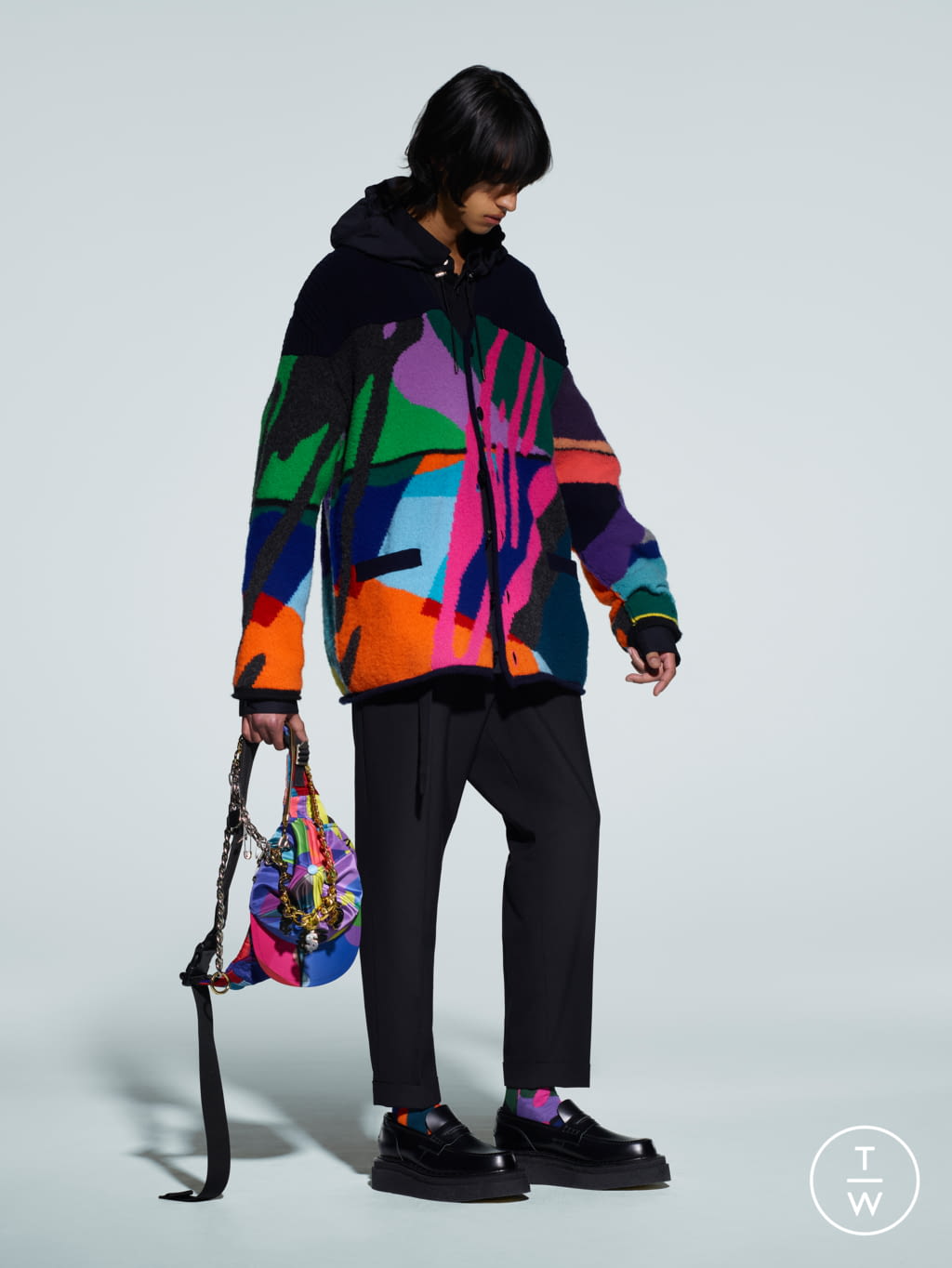 Fashion Week Paris Fall/Winter 2021 look 28 from the Sacai collection menswear