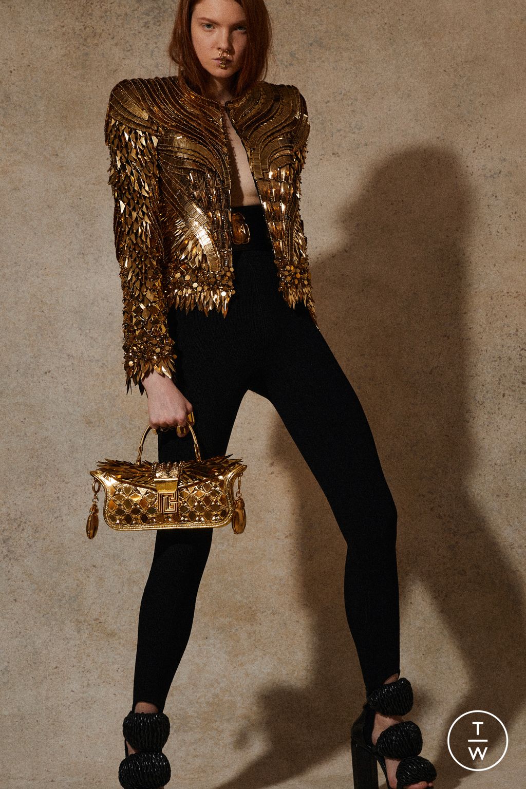 Fashion Week Paris Resort 2023 look 28 from the Balmain collection 女装