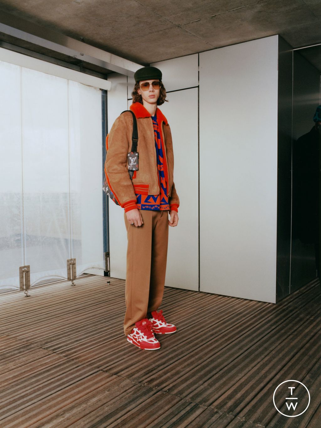 Fashion Week Paris Resort 2023 look 30 from the Louis Vuitton collection menswear