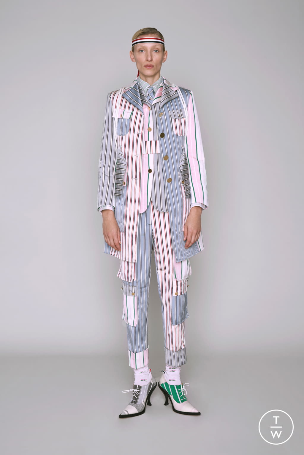 Fashion Week Paris Pre-Fall 2019 look 28 from the Thom Browne collection 女装