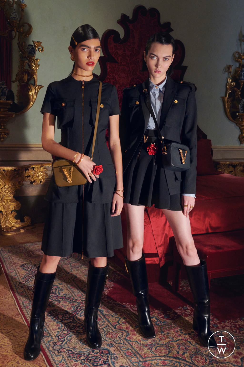 Fashion Week Milan Pre-Fall 2020 look 28 de la collection Versace womenswear