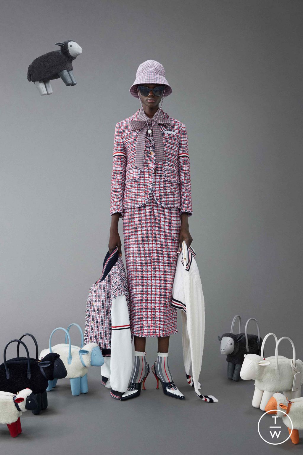 Fashion Week New York Resort 2024 look 28 from the Thom Browne collection womenswear
