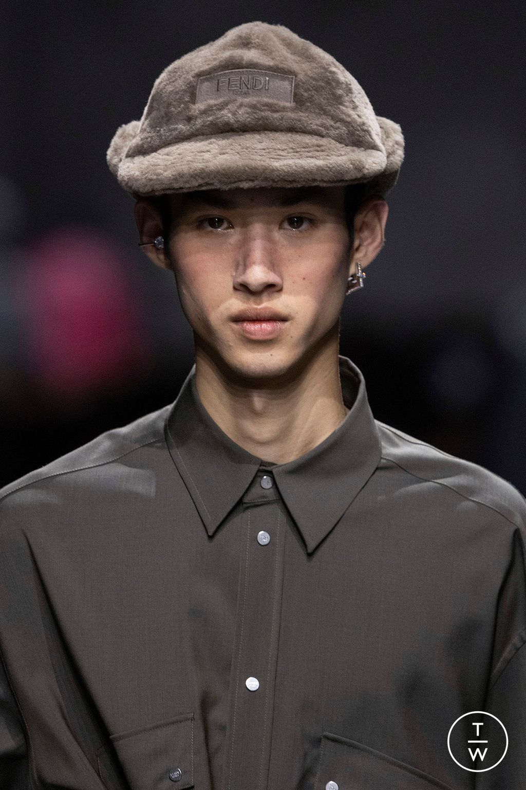 Fashion Week Paris Fall/Winter 2024 look 92 from the Fendi collection menswear accessories