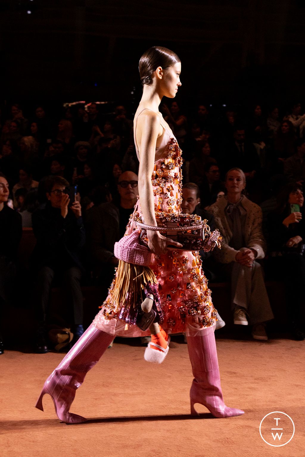 Fashion Week Milan Fall/Winter 2025 look 84 from the Fendi collection womenswear accessories