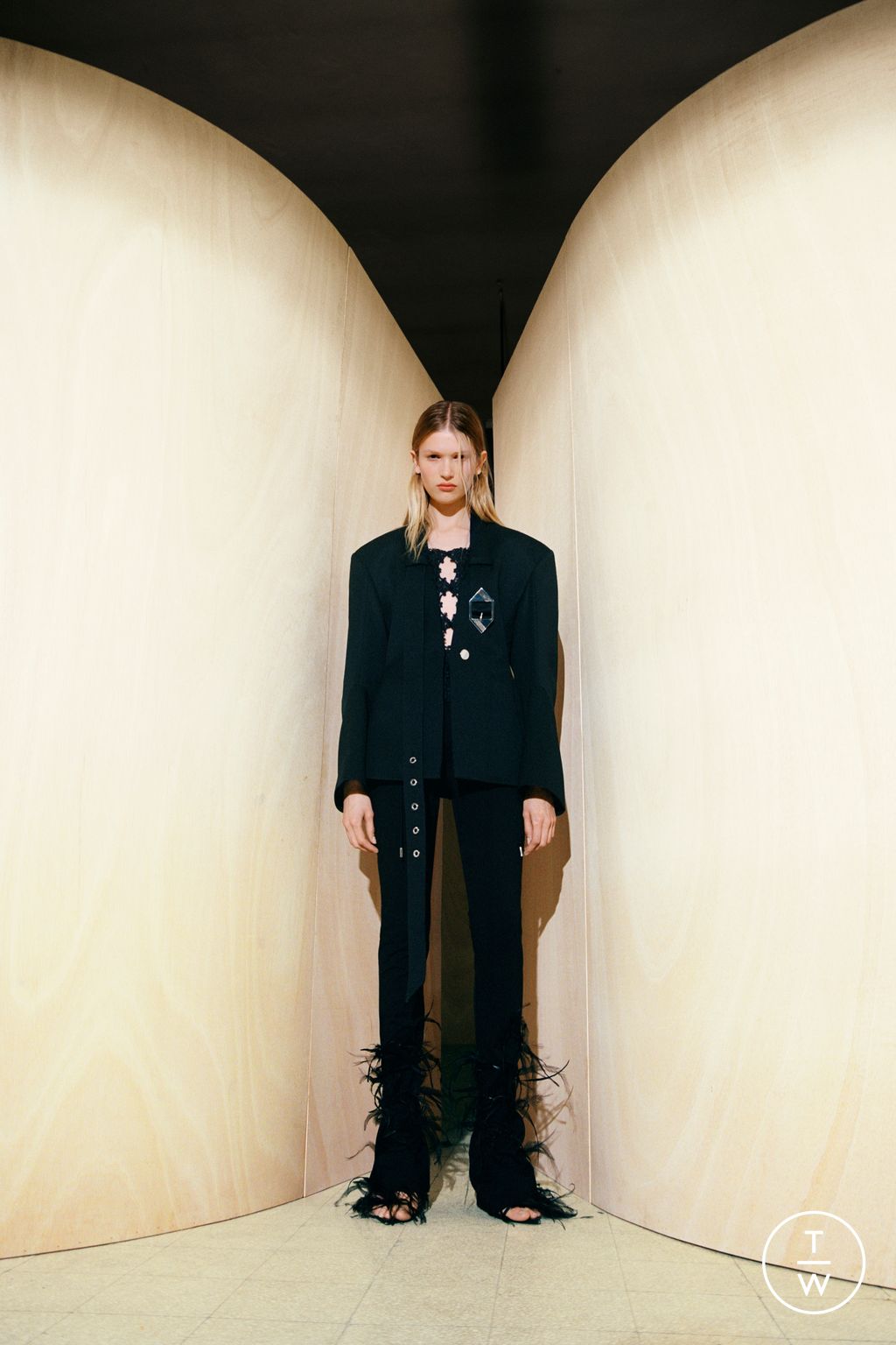 Fashion Week Milan Resort 2024 look 28 from the The Attico collection womenswear