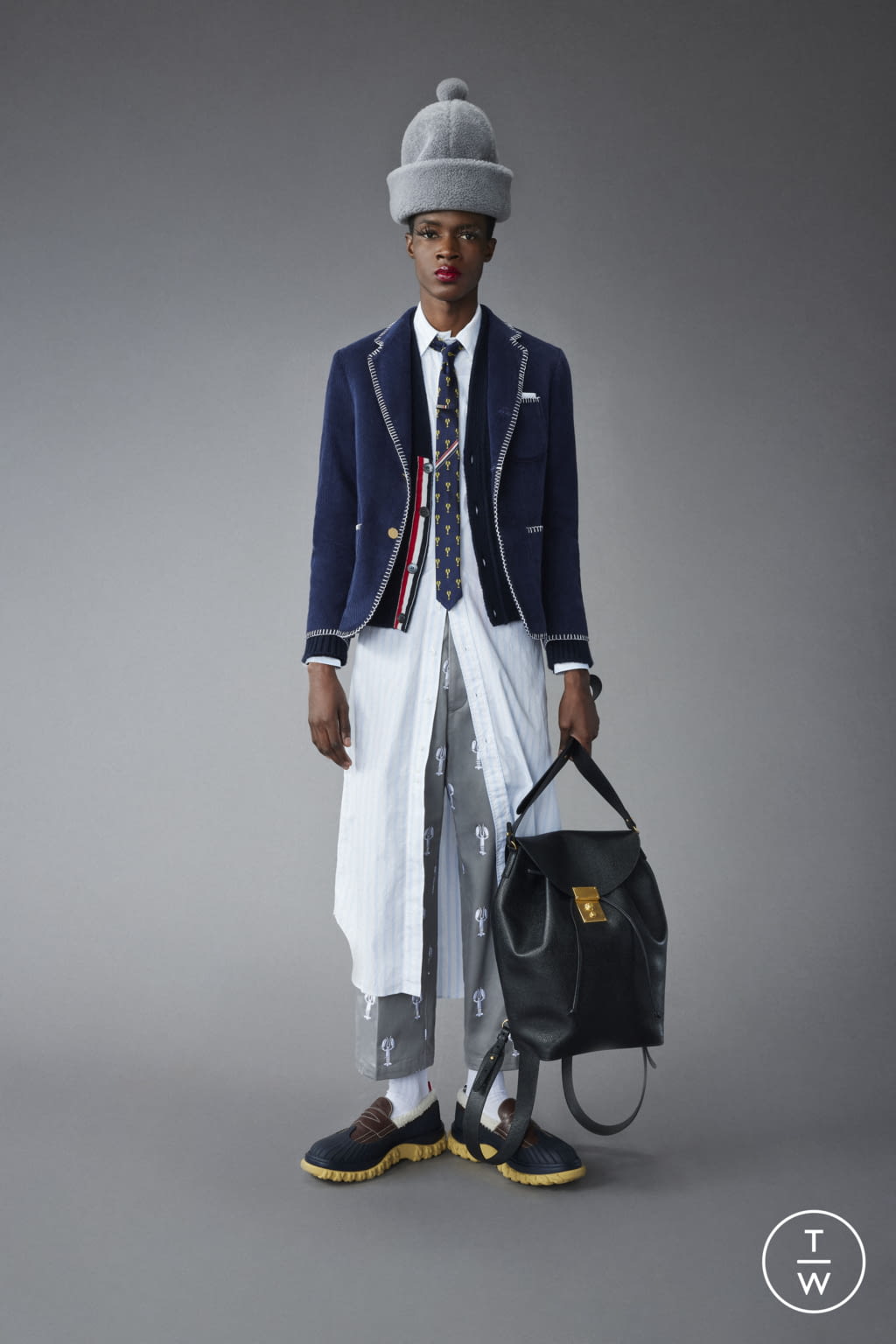 Fashion Week Paris Pre-Fall 2022 look 32 from the Thom Browne collection menswear