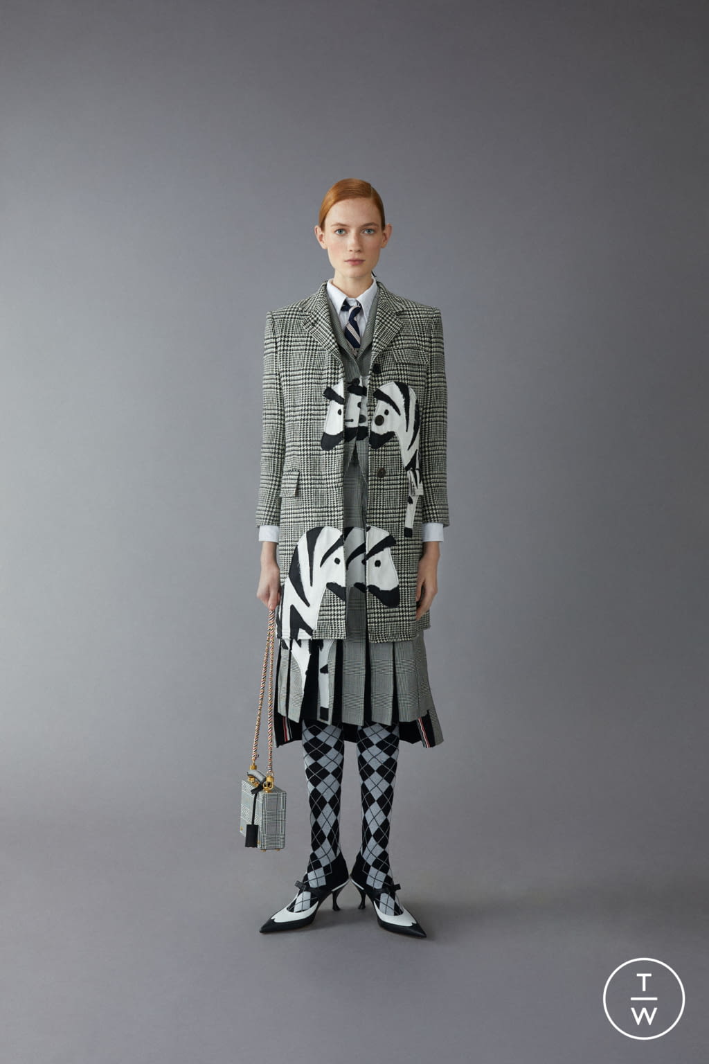 Fashion Week Paris Pre-Fall 2020 look 28 from the Thom Browne collection womenswear