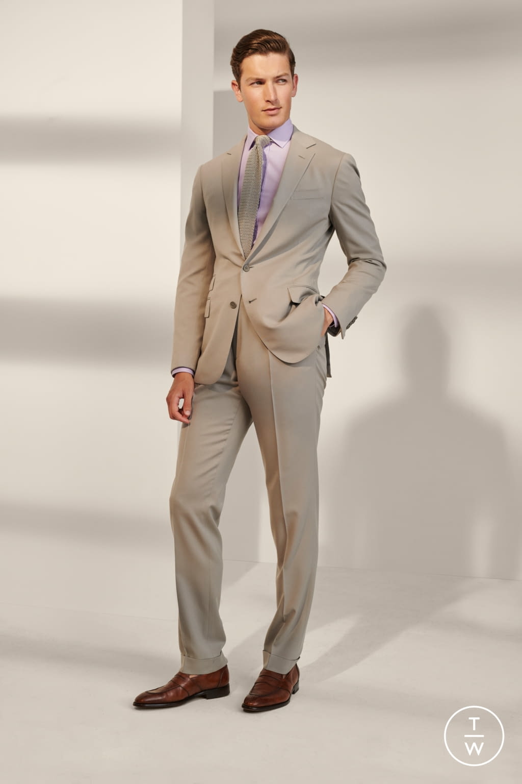 Fashion Week Milan Spring/Summer 2020 look 28 from the Ralph Lauren Purple Label collection menswear