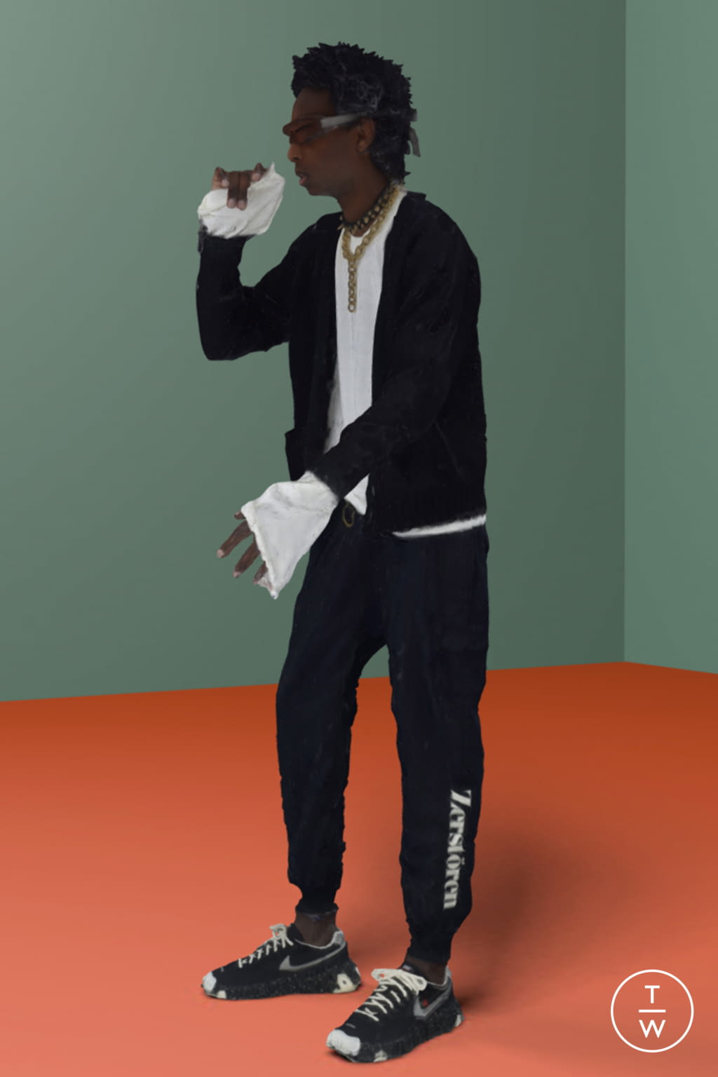 Fashion Week Paris Spring/Summer 2021 look 28 from the Undercover collection menswear