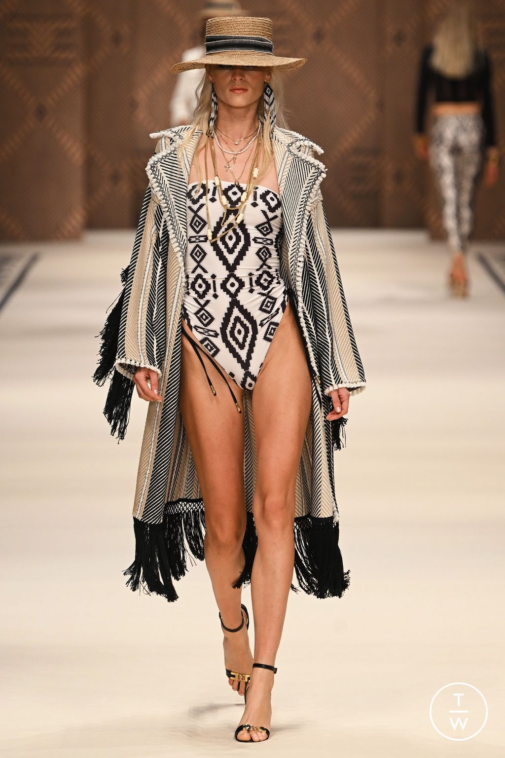 Fashion Week Milan Spring/Summer 2023 look 19 from the Elisabetta Franchi collection womenswear