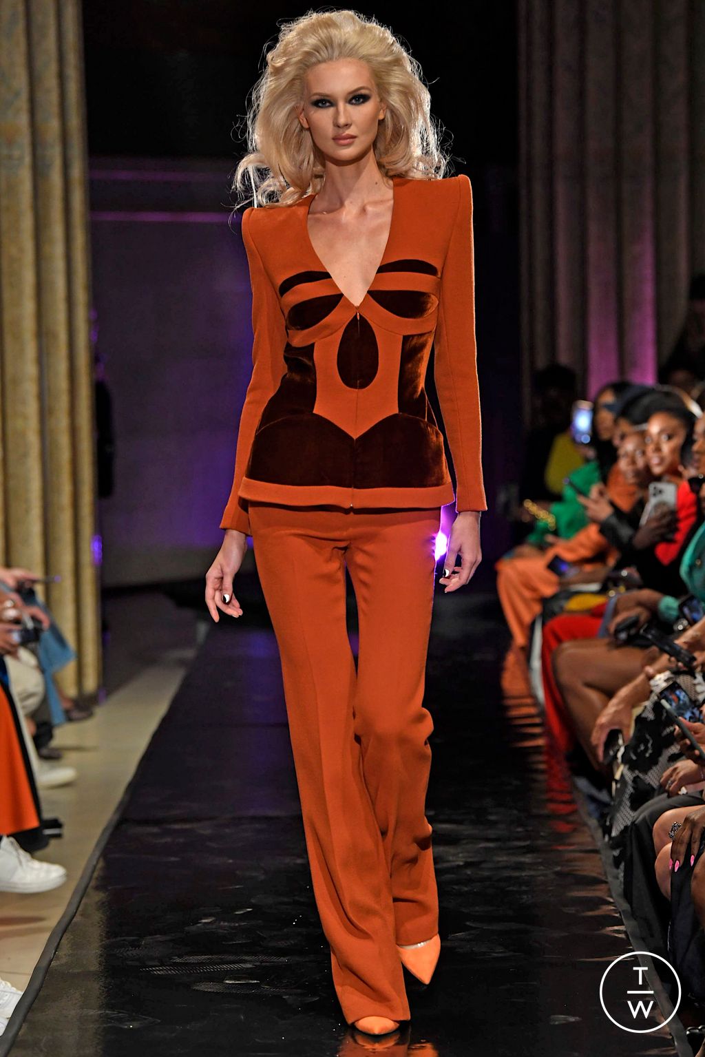 Fashion Week New York Fall/Winter 2022 look 21 de la collection Sergio Hudson womenswear