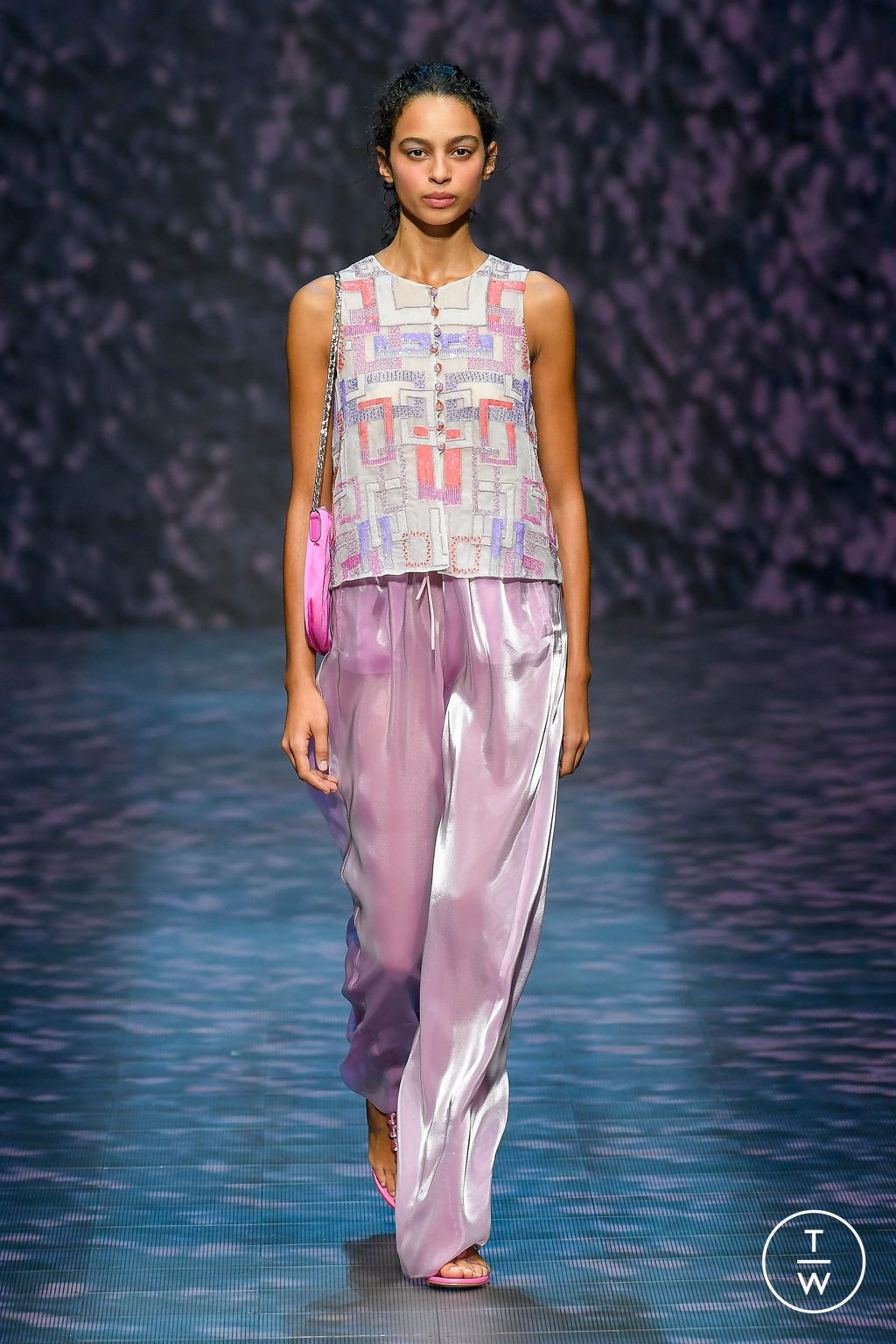 Fashion Week Milan Spring/Summer 2023 look 60 from the Emporio Armani collection womenswear