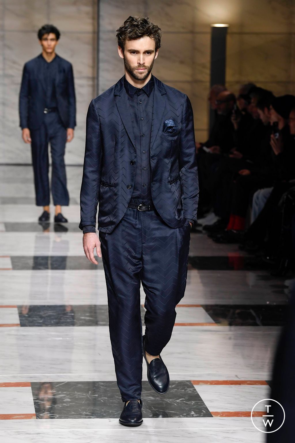 Fashion Week Milan Fall/Winter 2023 look 62 from the Giorgio Armani collection menswear