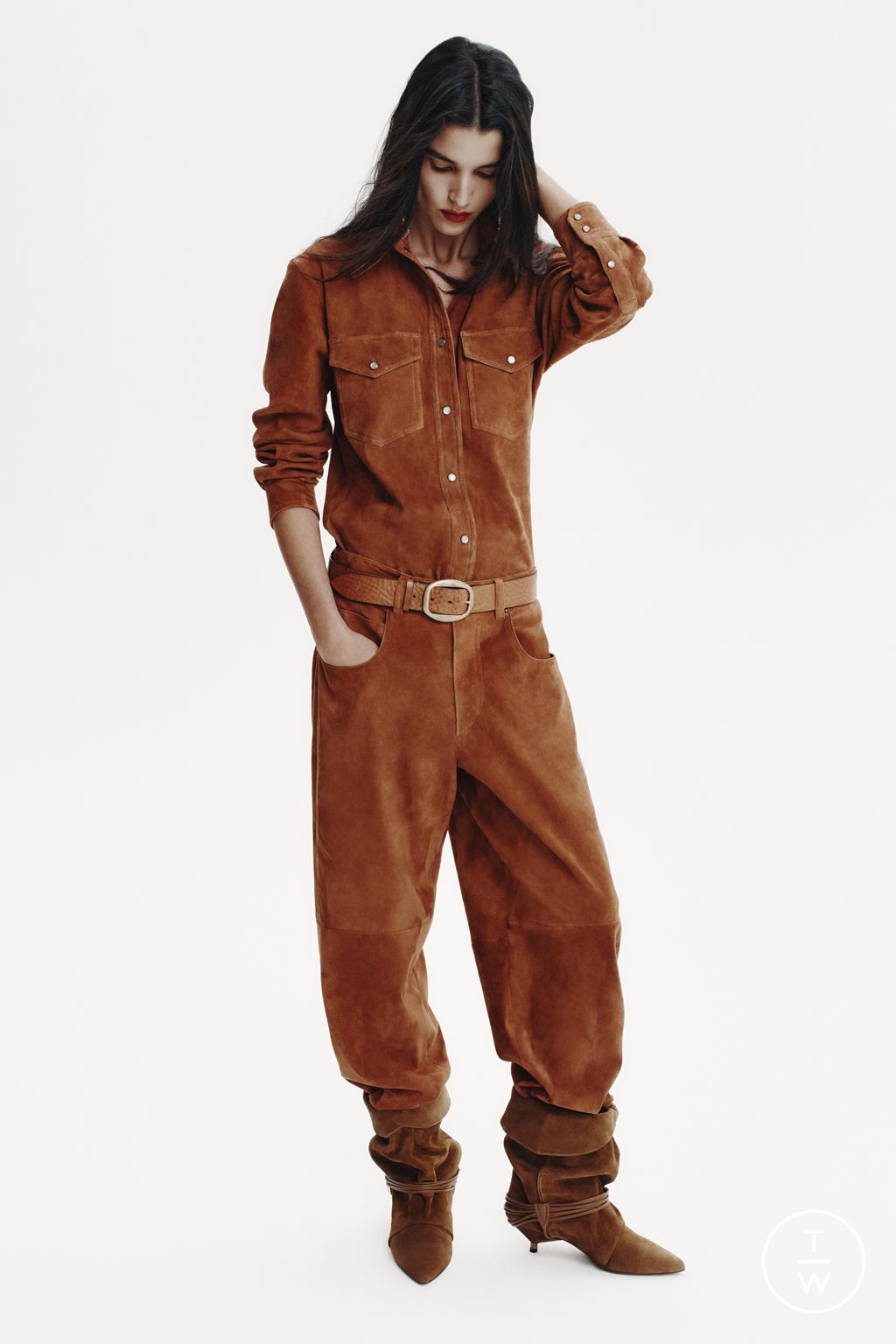 Fashion Week Paris Pre-Fall 2025 look 2 from the Isabel Marant collection 女装