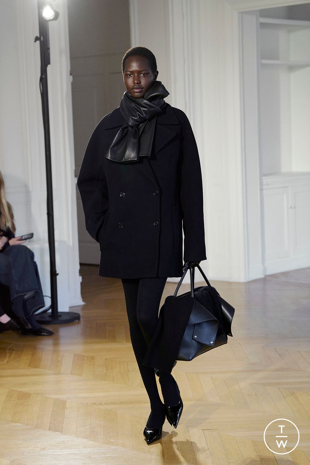 Fashion Week Paris Fall/Winter 2026 look 1 from the Toteme collection womenswear