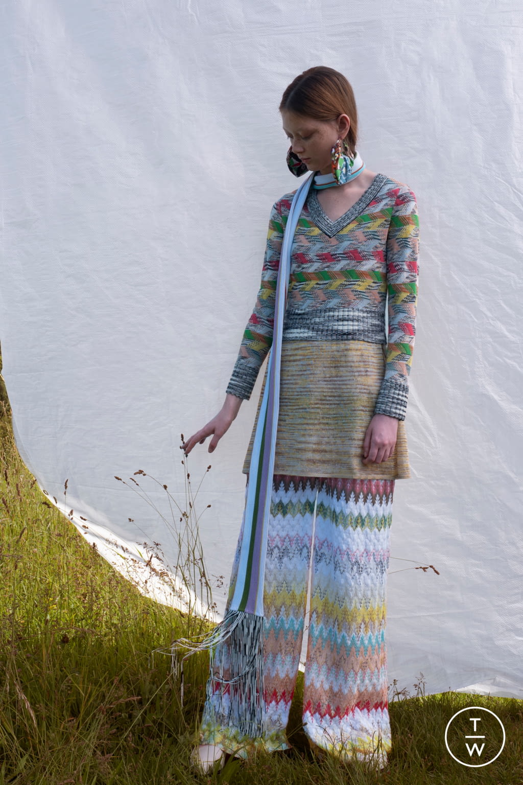 Fashion Week Milan Resort 2019 look 3 from the Missoni collection 女装