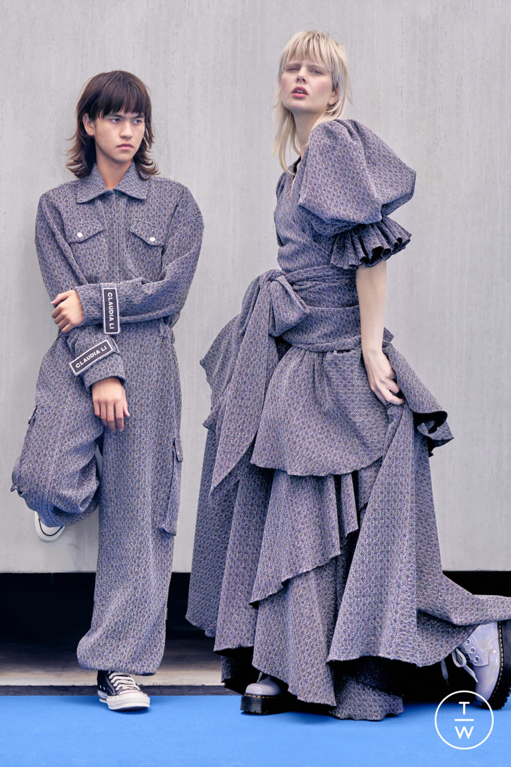 Fashion Week New York Fall/Winter 2021 look 3 from the Claudia Li collection womenswear