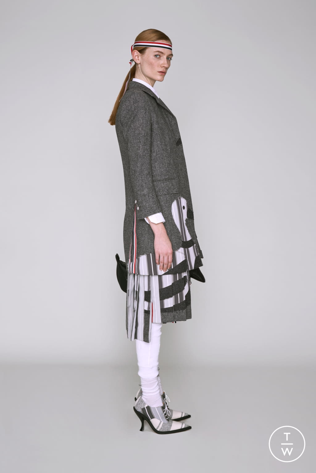 Fashion Week Paris Pre-Fall 2019 look 3 from the Thom Browne collection womenswear