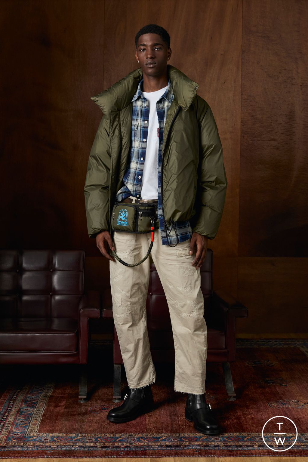 Fashion Week Milan Resort 2025 look 3 from the Dsquared2 collection 男装