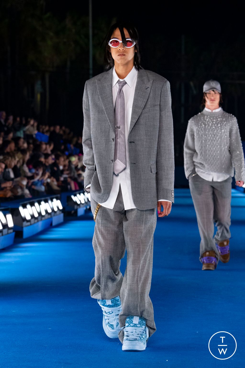 Fashion Week Paris Resort 2023 look 3 from the Dior Men collection menswear