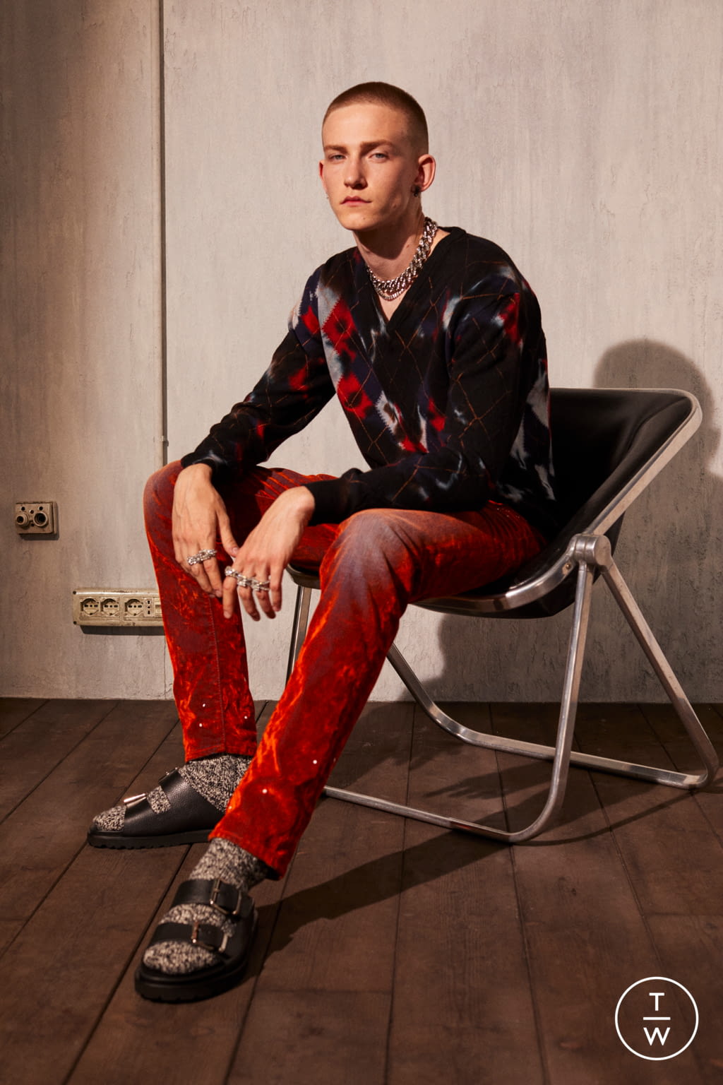 Fashion Week Milan Resort 2022 look 30 from the Dsquared2 collection menswear
