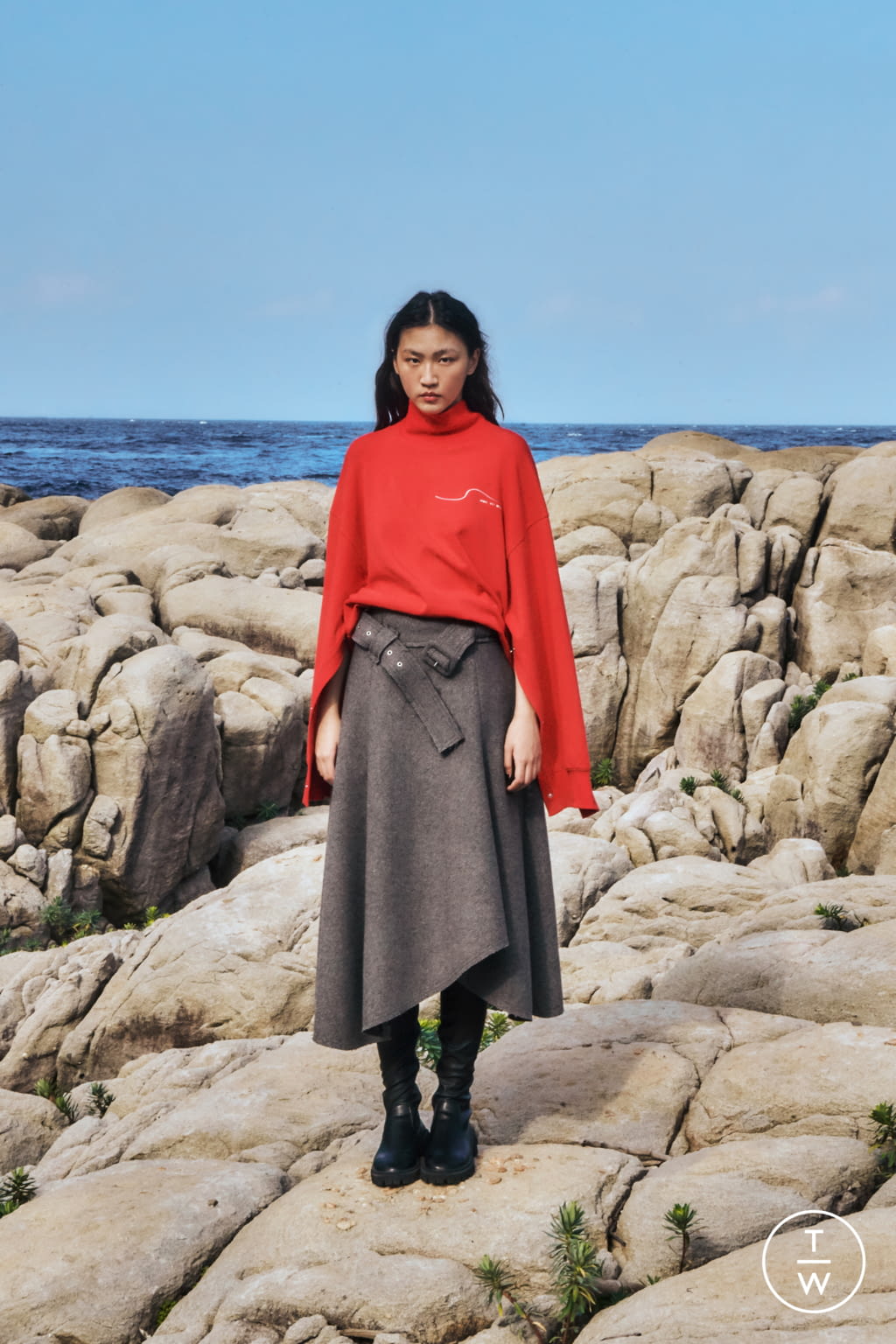 Fashion Week London Fall/Winter 2021 look 30 de la collection Jamie Wei Huang womenswear