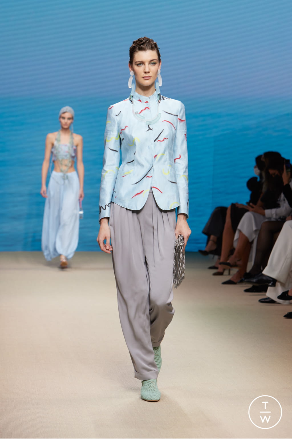 Fashion Week Milan Spring/Summer 2022 look 30 from the Giorgio Armani collection 女装
