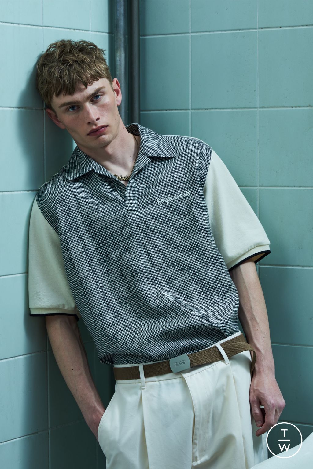 Fashion Week Milan Resort 2026 look 30 from the Dsquared2 collection menswear