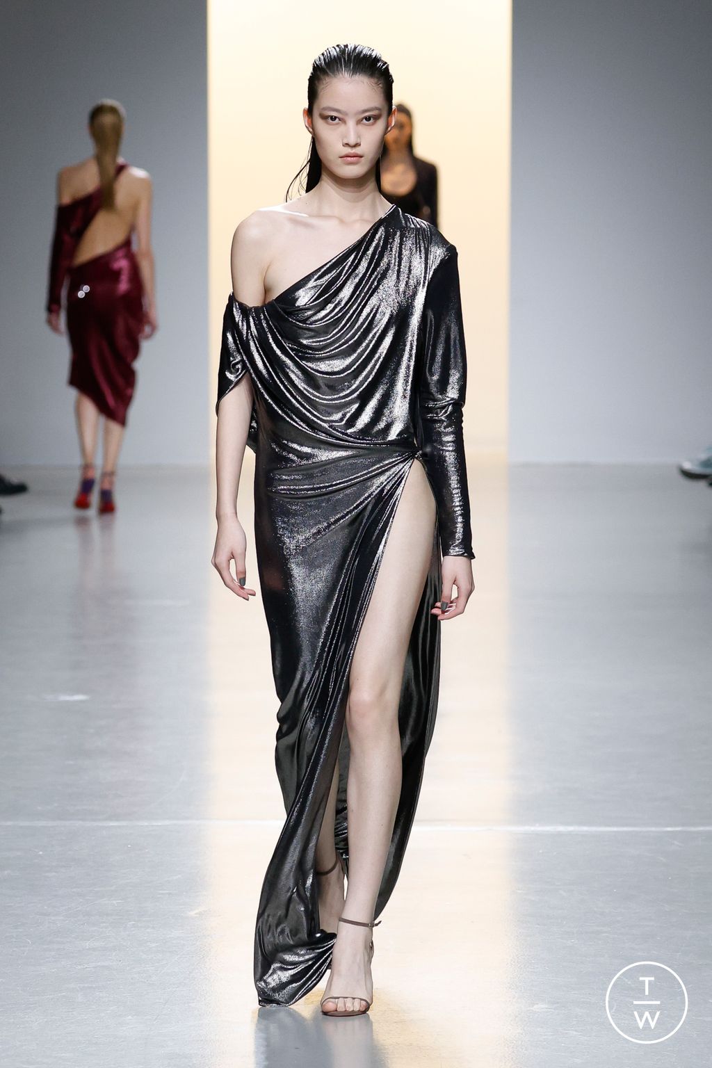 Fashion Week Paris Fall/Winter 2024 look 30 from the Atlein collection womenswear
