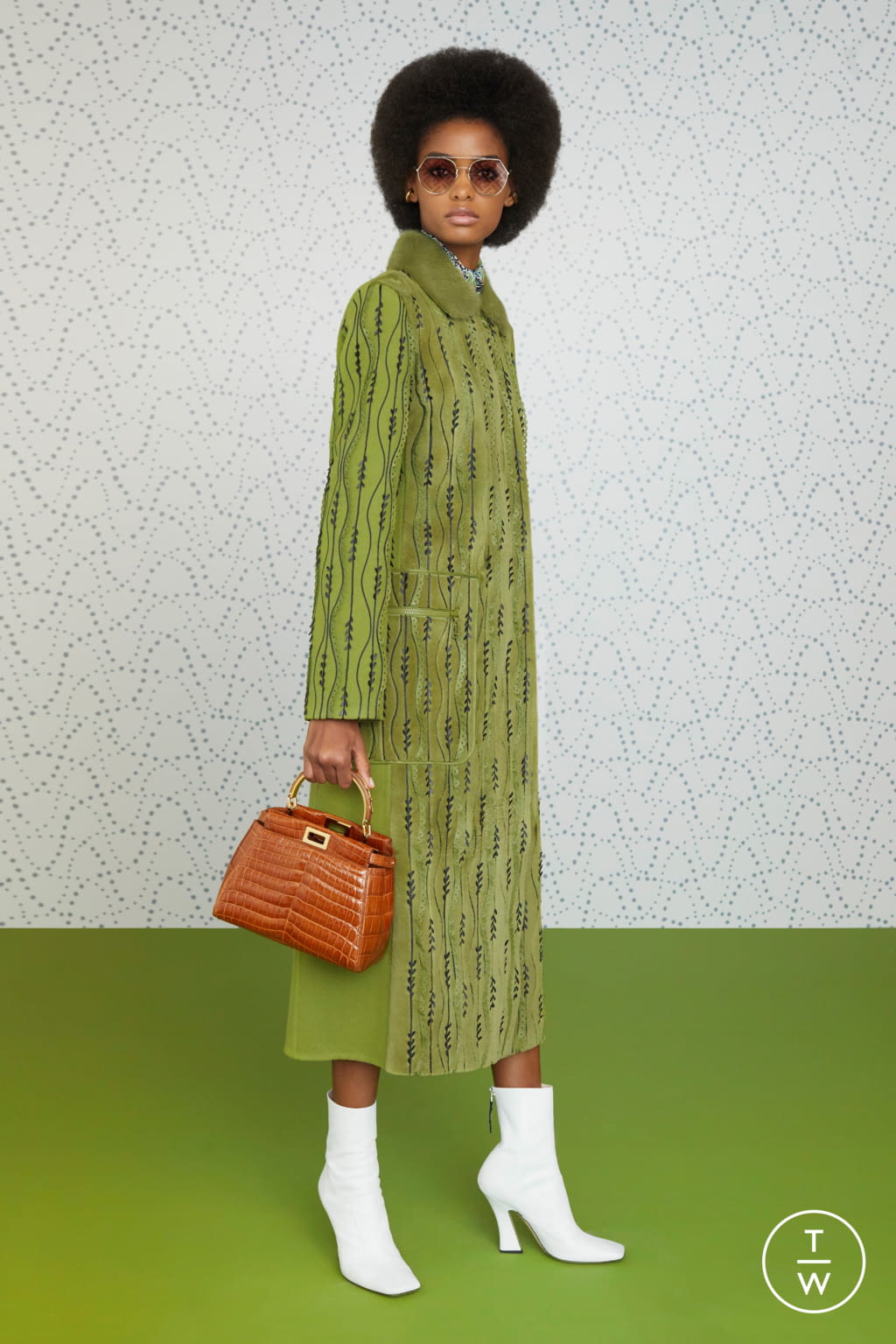 Fashion Week Milan Pre-Fall 2019 look 30 from the Fendi collection 女装