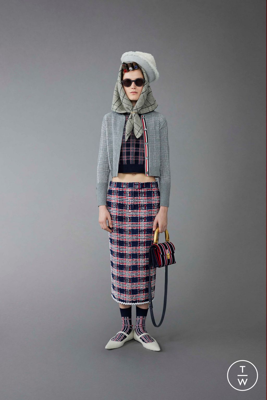 Fashion Week Paris Pre-Fall 2023 look 30 from the Thom Browne collection womenswear