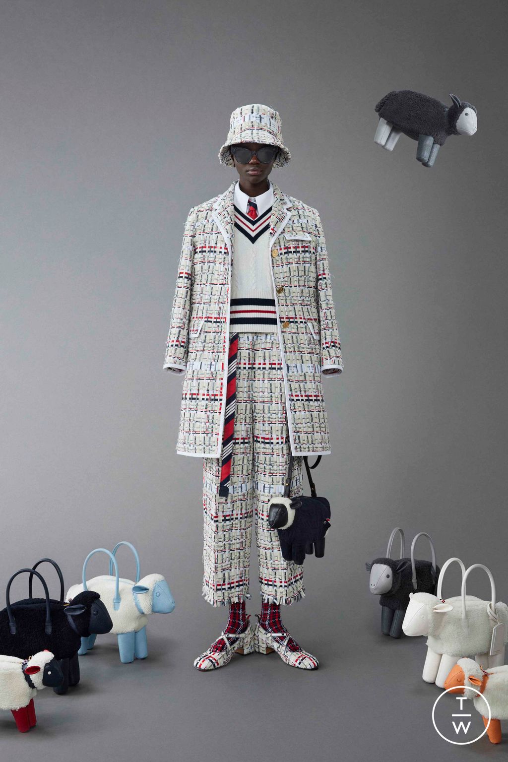 Fashion Week New York Resort 2024 look 30 from the Thom Browne collection 女装
